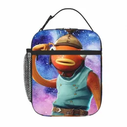 Pele Fishstick no almoço espacial Tote Kawaii Bolsa Insulati Bags Infantil Lunch Sagão J9MU#