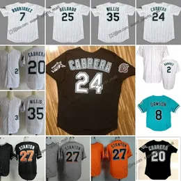 Throwback Baseball Jersey 20 Miguel Cabrera 8 Andre Dawson 1995 25 Carlos Delgado 2005 35 Dontrelle Willis 2 Hanley Ramirez 19 Mike Lowell 7 Ivan Rodriguez