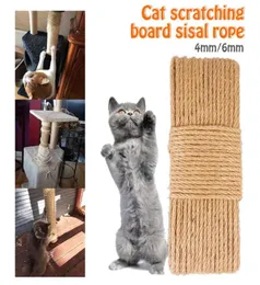 Cat Toys 46mm 50m Scratching Post Tree Toy Natural Jute Rope Twine ed Cord Macrame String DIY Craft Handmade Decor9409979