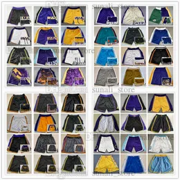 Stitched herrar basket shorts Bryant LeBron Anthony James Davis Austin D'Angelo Reaves Russell Sports Pants All Styles Size S-3xl Fast Send