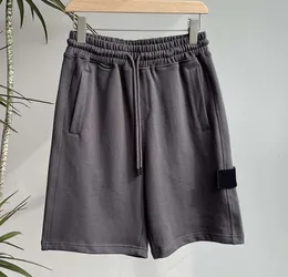 2024 Shorts de verão masculino calça curta Moda que executa solta Processo de lavagem seca rápida de tecido puro Trendy Casual Hip-Hop Stones Island9g