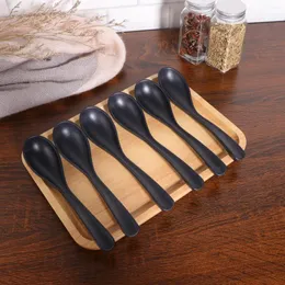 ملاعق 6 PCS Melamine Flatware Spoon Coffee Associors Sov Scoop Mixing Mixing Table