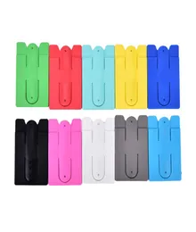 Universal Portable One Touch Silicone Stand Holder with Card Slot for Cell Phone Mounts For iPhone 7 plus Samsung Huawei HTC7470184