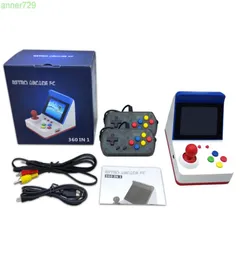 A6 Mini Arcade FC Kırmızı ve Beyaz Makine Builin 360 Oyun Çift sap Tiktok Gamepad Controller9179259