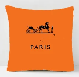 Nordic Orange Ins Style Pillow Hülle moderne Modellraum Schlafzimmer Einfacher Kissen Hülle Auto Taille Rückenkissen ohne Kissen Kern Großhandel