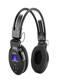 Sports Folding Headphones MP3 Player com suporte de tela LCD Mirco SD Card Playfm Radio Wireless Music Earphone Onear dobrável M9030927