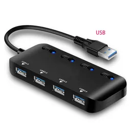 Hub USB 4 Port Micro USB Hub con adattatore di alimentazione USB Hub ad alta velocità 5 Gbps per PC Notebook Game Super Thin Notebook3297710