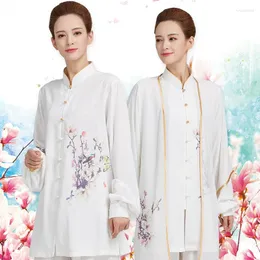 Roupas étnicas tradicionais chineses tai chi uniforme conjunto unissex wushu solto e confortável Taichi Exercício roupas