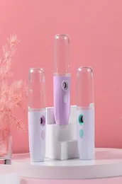 Nano Electric Small Spray Garrane a vapor facial do instrumento hidratante face menina portátil pulverizador de presente7378514