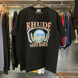 Мужские футболки Rhude Дизайнерская футболка