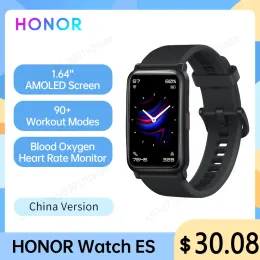 Saatler Onur Saat ES Smart Watch 1.64 '' 5atm NFC Smartwatch SPO2 Stres Uyku Uyku Kalp Hızı Monitörü Fitness Sport Saat Erkek Kadınlar