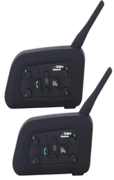 Vnetphone V6 Walkie Talkie Motorcycle Bluetooth30 Helment intercondes 1200m Moto Wireless BT Interphone لـ 6 Riders7196016