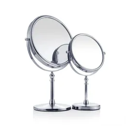 2024 Förstoring Makeup Mirror 360 Roterande Professional Desktop Cosmetic Mirror 8 "Dubbelsidig förstoringsstativ förstoringsmakeup spegel