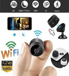 A9 1080P FULLHD MINI WIFI IP CAMERA Trådlös mini -videokameror inomhus hem Säkerhetsnatt Vision Mobildetektion Fjärralarm SQ8 1704449