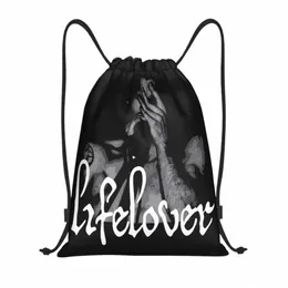 LifeLover Band Lead DrawString ryggsäck Sports Gym Bag String Sackpack för Yoga M2HK#