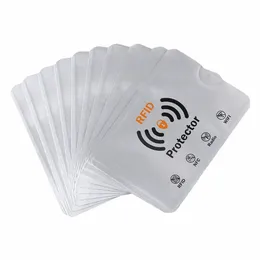 10pcs anti -roubo para protetor de cartão de crédito RFID bloqueando o suporte para a luva do titular da luva de capa Protecti Bank Card Caso novo Hot 50nz#