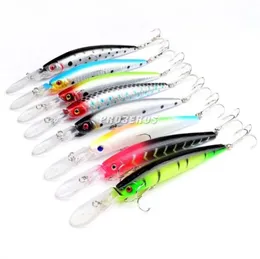 ABS PLASTISK RATTLE FLIMER LURE 145CM 147G DEEP DVING Saltvattenfiske Wobbler Crankbaits för bas Pesca Fishing74071432968577