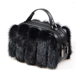 Sacchetti in giro per sacchetto naturale 2024 Crossbady Autunno delle borse invernali Portafoglio delle spalle del telefono femminile per donne