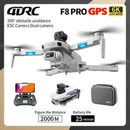 Drones 4DRC F8 PRO Drone 6K GPS Professional HD Aerial Photography Dual Camera 360 Obstacle Avoidance Quadrotor RC Distance 2000M 240416