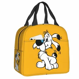 Anime Asterix und Obelix Dogmatix Lunchbox Frauen warm kühler isolierter Lunchtasche für Kinderschule Kinder Food Picknick -Tasche V0VR#