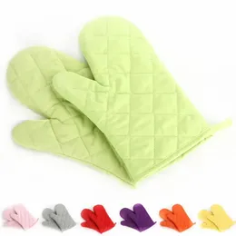 Professional Cotton Oven Mitt Heat Proof Resistant Protector Kitchen Cooking Pot Holder Glove Kitchen Bakeware Supplies