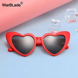 WarBLade Children Sunglasses Kids Polarized Sun Glasses LOVE Heart Boys Girls Glasses Baby Flexible Safety Frame Eyewear 240416