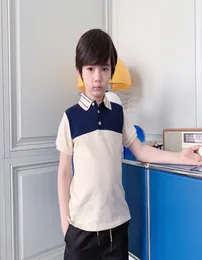 2021年男の子ポロサマーファッションキッズボーイ半袖コットンTシャツ子供衣類4009008