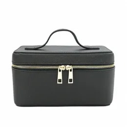 Borsa da toeletta da viaggio in pelle saffiano da donna saffiano borse da toeletta da bagno portatile box organizzatore di organizzatore dopp per donne n7t8#