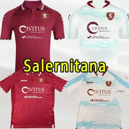 23/24 Salernitana Soccer Jerseys Ikwuemesi Fazio Kastanos Di Candreva Bohinen Coulibaly Home Away Red White Football Shirt 2023 2024 S-2XL
