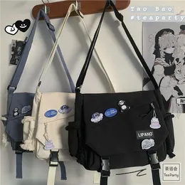 Shoulder Bags 2024 Large-capacity One-shoulder Male Japanese Harajuku Vintage Cargo Messenger Bag Girl Student Cross-body