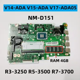 Scheda madre per lenovo v14ada /v15ada laptop scheda madre NMD151 con R3 R5 R7 CPU, RAM 4G 100% Test Fru: 5B20S44341