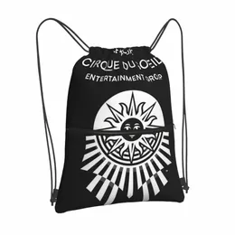 Cirque du Soleil Drawstring Bag Backpacks Pouches Cloth Man Shoe for Children Travel Lightweight Leisure fi American Retro 74dk＃