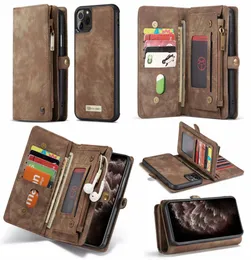 Caseme Retro Leather Swork Stand Flip Skellet Case для iPhone 11 Pro Max 12 13 XS MAX XR X 8 7 14 2IN1 Магнитная телефонная крышка телефона7979130