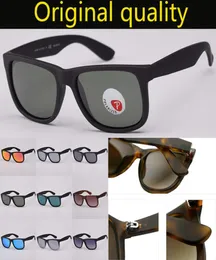 Bütün gerçek en kaliteli naylon çerçeve 4165 Marka Güneş Gözlüğü Justin Style Tasarımcı Gafas Erkekler için Kadınlar Mirror Polarize UV400 Grad7760968