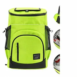 33l Large Lunch Bags Food Box Travel Backpack for Men Outdoor Double Shoulder Leak Proof Lightweight Insulati Cooler Bag Beer 63HI#