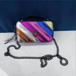 Kurt Geiger Eagle Head Head Rainbow Patch Patched Heart Women Women Breads Bag Бренд красочный модный мобильный телефон Сумка по кроссу