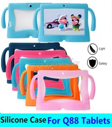Universal Tablet Case 7inch Kids Silicone Gel Cover Protction Back Cover for 7 inch Android Tablet Q88 for yuntab 7 Inch A237109985