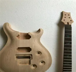 1SET Bitmemiş Gitar Boyun Vücut Akçaağaç Mahogany Elektro Gitar Kiti 22 FRET DIY9458282