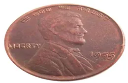 미국 1 센트 1955 더블 다이 페니 구리 카피 동전 금속 공예품 제조 공장 2558995