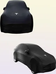 Neue Autoabdeckungen im Freien Sonne UV Schnee wasserdichte Staubschutz für Tesla Modell 3 Y X S Styling Accessoires Schwarz hohe Qualität W22038098805