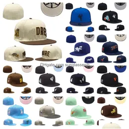 Ball Caps Fitted Hats Baseball Mens Hat Designer All Teams Logo Cotton Embroidery Era Cap Snapbacks Street Outdoor Sports Sizes Mixe Dhr8E