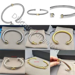 4 mm 7 mmchin Fashion Bracciale Filo Bracciale Filo Doppio colore Apertura Braccialetti femmine Gioielli Luxurys Designer Donne Trend Stend con diamanti di alta qualità