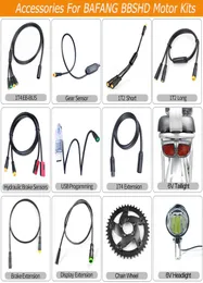 BAFANG MOTOR DELAR CYKNING LIGHT HYDRAULISK BRAKE EDEGER Sensor Display Bromshastighet Förlängning Kabel USB -programmering Ebbus Kabel F6287295