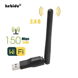 アダプターKebidu Mini Wireless USB Wifi Adapter MT7601ネットワークLANカード150Mbps 802.11n/g/bネットワークLANカードWifiドングルセットトップボックス用