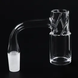 완전 용접 경사 가장자리 깊은 나선형 에칭 된 Terpnado Auto Spinner Quartz Banger Engraved 5 흡기 자동 회전 DAB 못