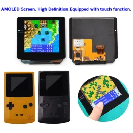 Altoparlanti Hispeedido 2024 più recente GBC OLED touch screen a laminazione a laminato menu Kit pixel retrò per gameboy gbc con shell precontro