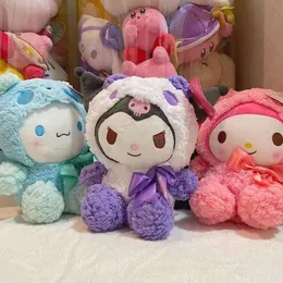 20cm Kuromi Cinnamoroll Karikatür Melody Kolye Çantası Peluş Anahtar Kedi Kedi Özel Anime Peluş Yastık Çocuk Hediyesi