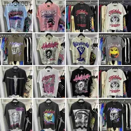 2024SS HELLSTAR SHIRT SHITTUE TEE MASSIONE DONNE DONNA DONNA STRATTICHE STRATTICHE HIP HIP HUP FASHIT SHIRT STAR STORCA STRATO STREET SEGNO FF LN5T