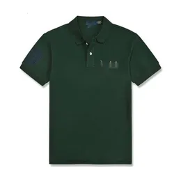 Ralp Laurens Polo Designer T-shirt RL de alta qualidade Moda de luxo Paul de mangas curtas de mangas curtas Etiqueta de cavalo pólo camisa de verão