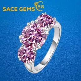 SACE GEMS GRA Certified 2CT Ring VVS1 Lab Diamond Solitaire For Women Engagement Promise Wedding Band Jewelry 240417